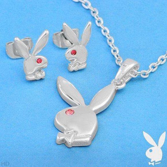 PLAYBOY Jewelry - Playboy Necklace & Earrings Set 2006 Collectible